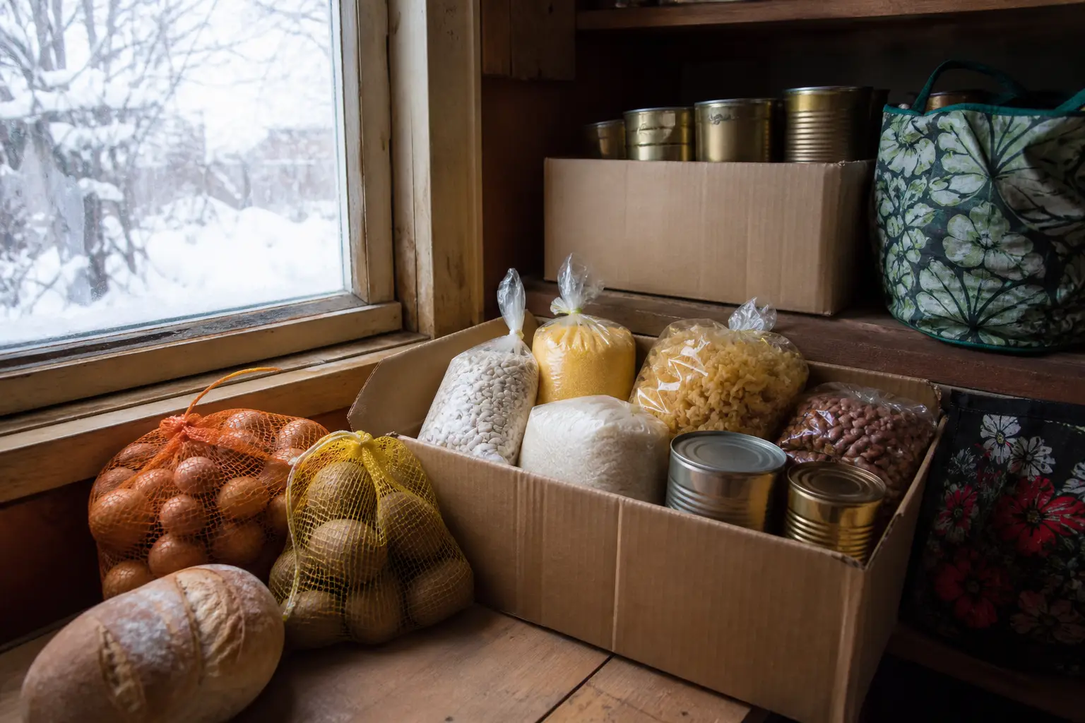 Imagine tematică pentru sprijin alimentar în sezonul rece
